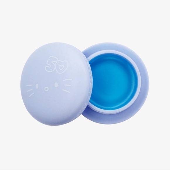 NWT Hello Kitty x The Crème Shop Macaron Lip Balm Duo Cool Mint Açaí Berry - Picture 3 of 4